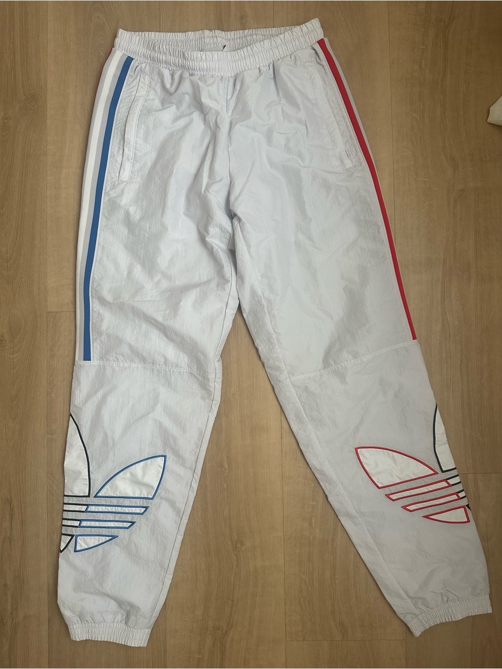 Adidas Originals Tricol Track Pants – White – Size Small (NWT)